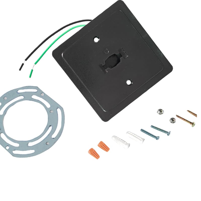 Black lamp holder for 3 wire H-type track