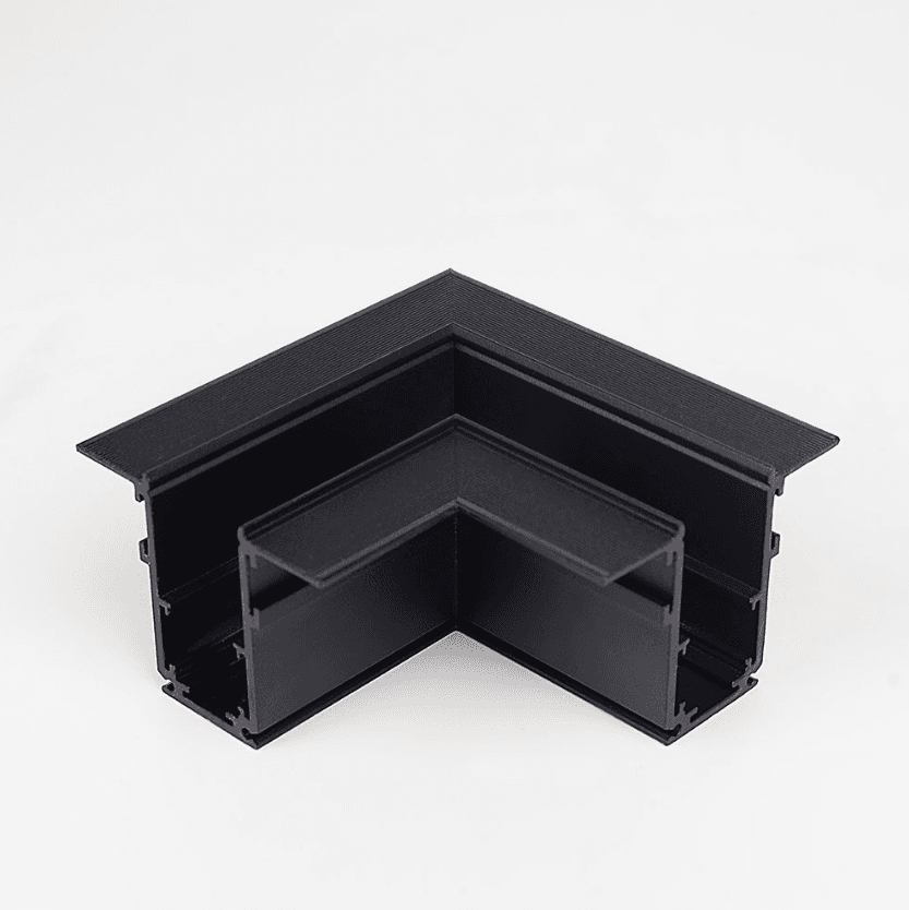 Magnetic Track Rail L-Connector, Horizontal Corner for Plastering Applications