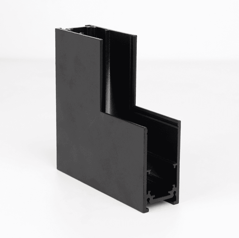 Magnetic Track Rail L-Connector, Vertical Corner, Surface Mount, Aluminum, IP20