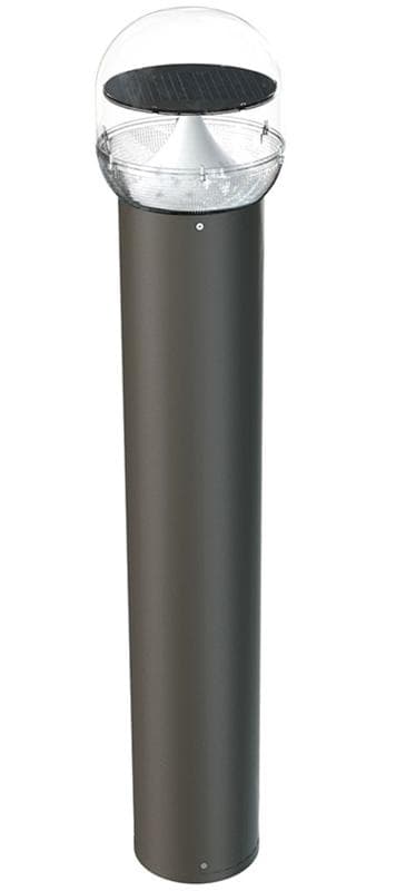Solar LED Bollard Pathway Light 42-Inch 3000K with 360° Tracking & Bluetooth Mesh