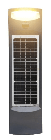 Solar LED Bollard, 20W, 2200lm, 5000K, IP65, LiFePO4 Battery