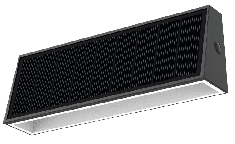Solar Wall Light, Up/Down Miter, 1.3 W, 4000 K, 700 lm, IP44, ABS+PC Housing