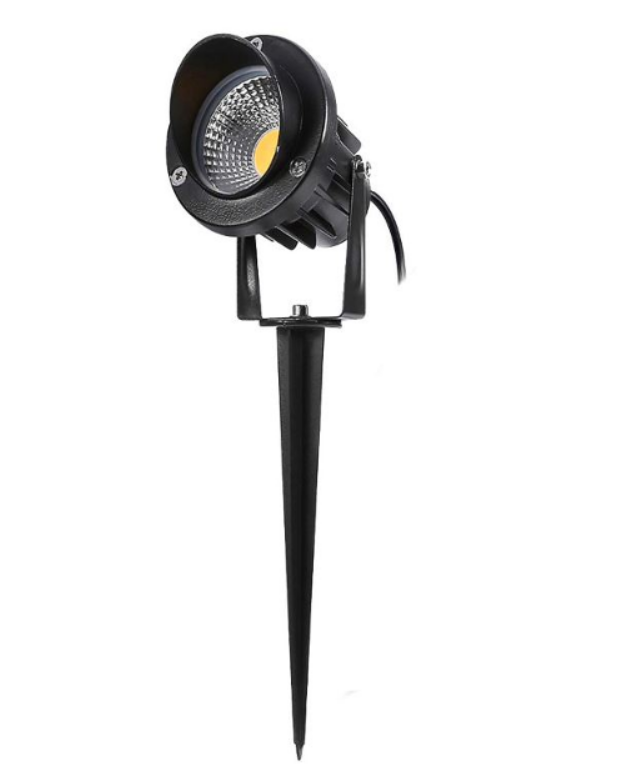 7W COB LED Ground Spike Light, 4000K, IP65, AC85-265V, Aluminum Shell