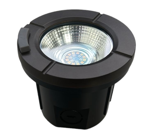 SMART 4" Inground well light, 5 watts, Bluetooth APP control ,12VAC/DC, 350lm, 4"x3.38", IP67, ETL FCC, ROHS, Die-cast aluminum, 3 Year Warranty