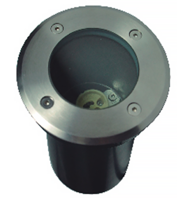 LED Underground Light Shell for MR16 Bulb, IP65 Stainless Steel & Aluminum, Embedded Fit