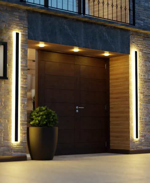 ZYLO LED Wall Light Power 26W 2600LM AC90-265V 5CCT 4 ft IP65 Material Iron+Acrylic UL certified 3 yrs Wrnty