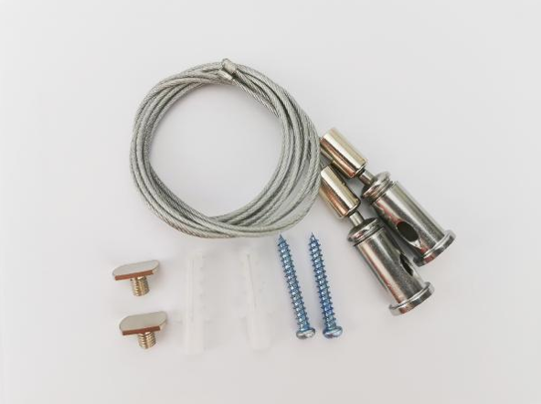 Steel hanging wire set, 2 wire each (L) 1meter, for 5-L***-H