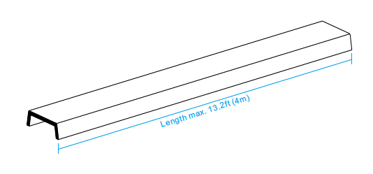Opal frosted cover L:10'/120" (3m) for 5-LW1612-10