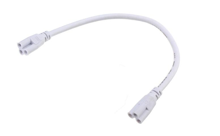 40-Inch Extension Cable for T8x2 V-Shape LED Tube Lights, 2-End Plug