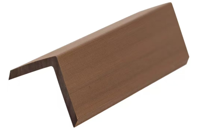 Exterior Slatted Wood Teak Light Brown Corner Size 2900x50x50mm