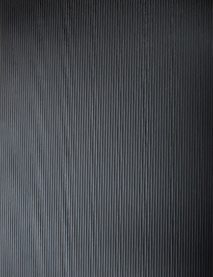 Black Slatted Wood Composite Indoor Wall Panel, 114 x 8.6 x 1 in.