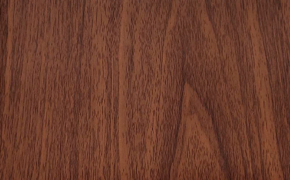 INDOOR WOOD PANEL  RED MAHOGANY  Model 1 -Indoor Slatted Wood Composite Panel, Waterproof, Fire Retardant, Zero Maintenance -114x6.61x1 inches