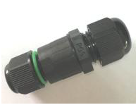 2-Pole IP67 Waterproof Wire Connector, 60V 10A Screw Terminal, PA66 Housing