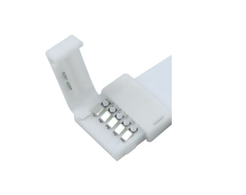 5-Conductor White Connector for 12mm RGBW PC Board LED Strip