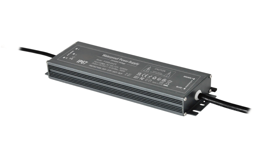 IP67 Outdoor LED Power Supply, 300W 24VDC, Ultra-Thin Waterproof
